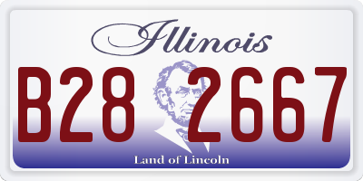 IL license plate B282667