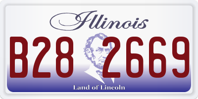 IL license plate B282669