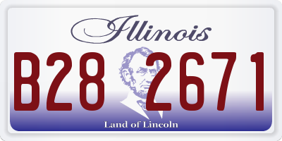 IL license plate B282671