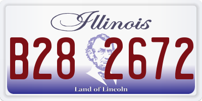 IL license plate B282672