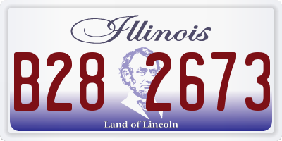 IL license plate B282673