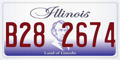 IL license plate B282674