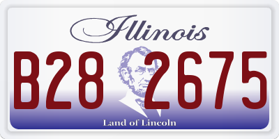 IL license plate B282675