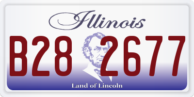 IL license plate B282677
