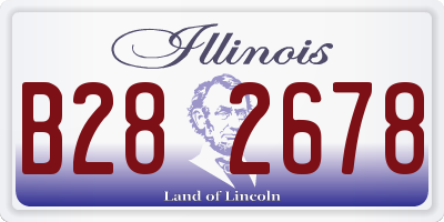 IL license plate B282678