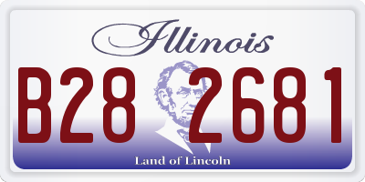 IL license plate B282681