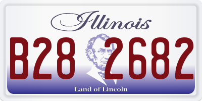 IL license plate B282682