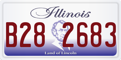 IL license plate B282683