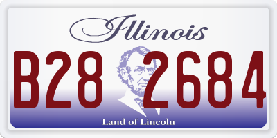 IL license plate B282684