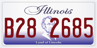 IL license plate B282685