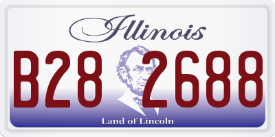 IL license plate B282688