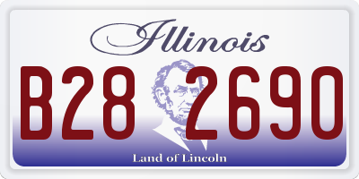 IL license plate B282690
