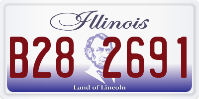IL license plate B282691