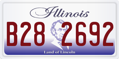 IL license plate B282692