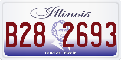 IL license plate B282693