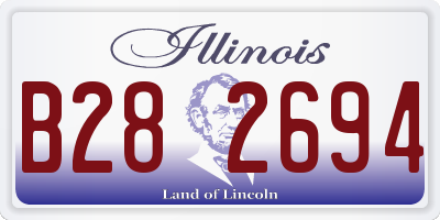 IL license plate B282694