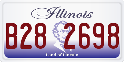 IL license plate B282698