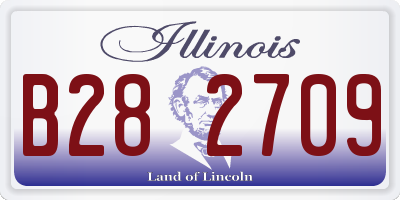 IL license plate B282709