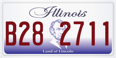 IL license plate B282711