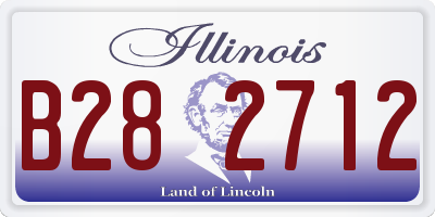 IL license plate B282712