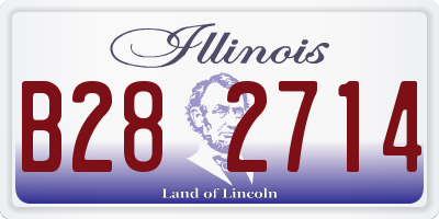 IL license plate B282714