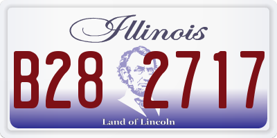 IL license plate B282717