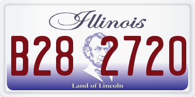 IL license plate B282720
