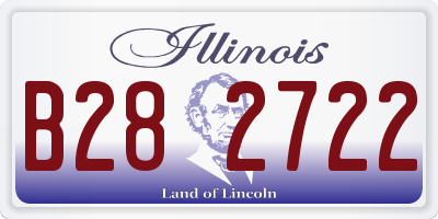 IL license plate B282722