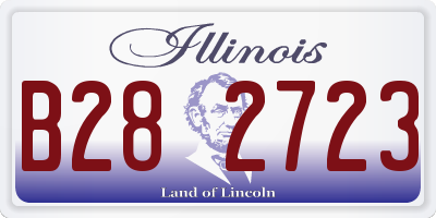 IL license plate B282723