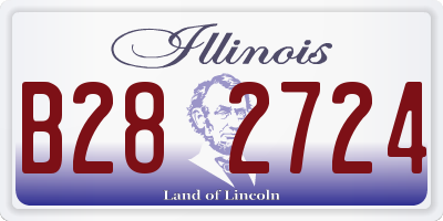 IL license plate B282724