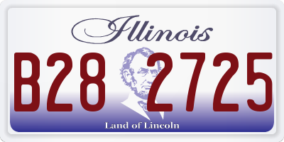 IL license plate B282725