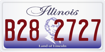 IL license plate B282727