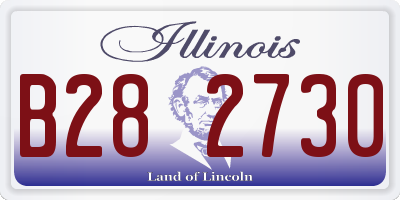 IL license plate B282730