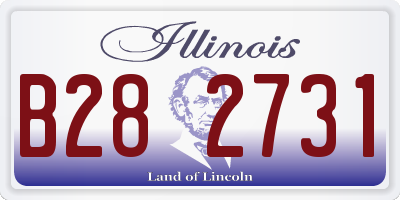 IL license plate B282731