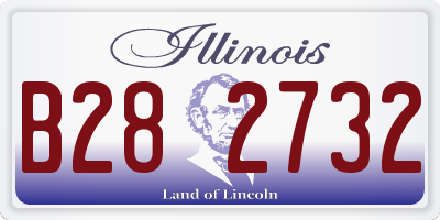 IL license plate B282732