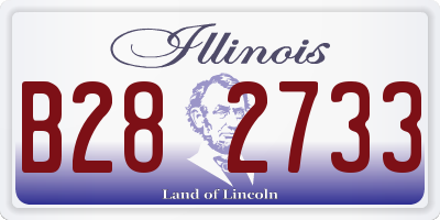 IL license plate B282733