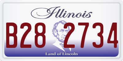 IL license plate B282734
