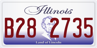 IL license plate B282735