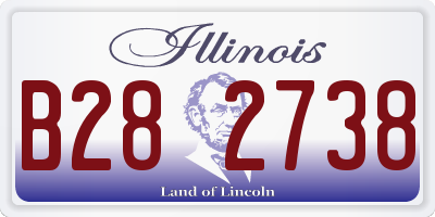 IL license plate B282738