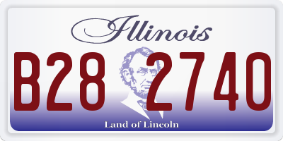 IL license plate B282740