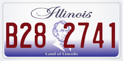 IL license plate B282741