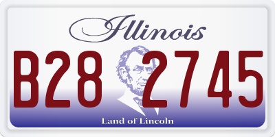 IL license plate B282745