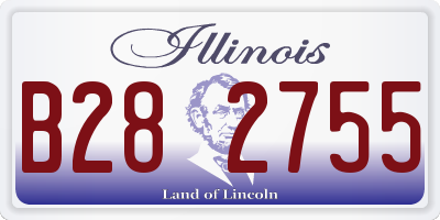 IL license plate B282755