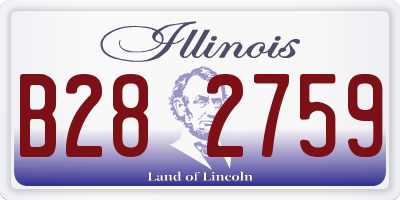 IL license plate B282759