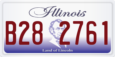 IL license plate B282761