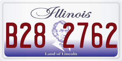 IL license plate B282762