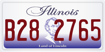 IL license plate B282765
