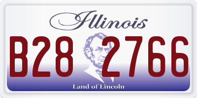 IL license plate B282766