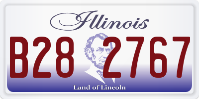 IL license plate B282767