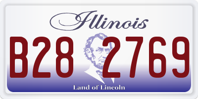 IL license plate B282769